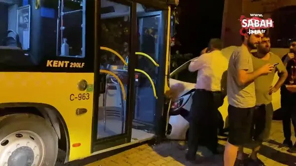 Sancaktepe’de ehliyetsiz görevli yıkamak için aldığı İETT otobüsüyle sokağa daldı | Video