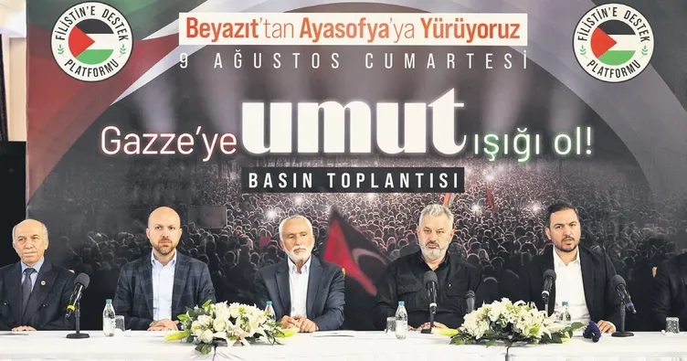 Gazze için umut yürüyüşü