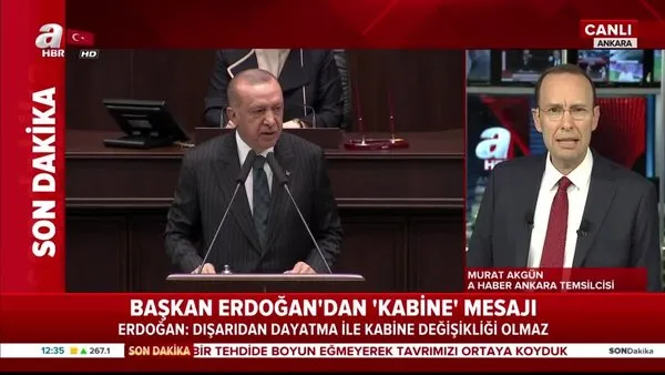 Cumhurbaşkanı Erdoğan'dan 'kabine değişikliği' açıklaması