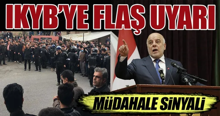 Irak Başbakanı İbadi’den, IKBY’e şok uyarı