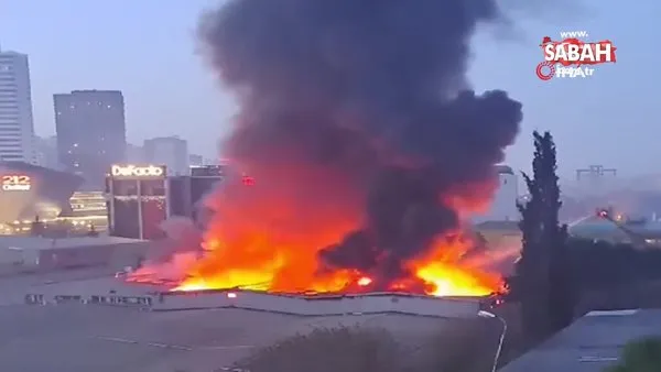 Küçükçekmece'de fabrika yangını | Video
