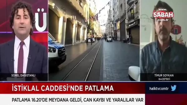 İstiklal'deki hain saldırıyı fırsat bildiler: Halk TV'de patlama sonrası skandal yayın | Video