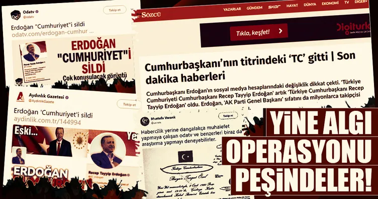 Yine algı oyunu peşindeler