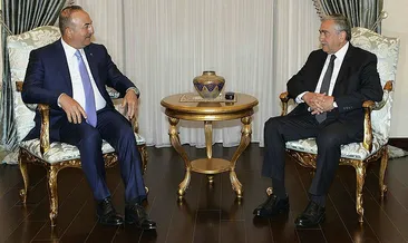 Çavuşoğlu Akıncı görüşmesi başladı