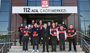 Osmaniye 112 Acil Çağrı Merkezi’ne plaket: Türkiye beşincisi oldular #osmaniye