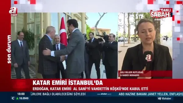Başkan Erdoğan Katar Emiri Al Sani ile görüştü | Video
