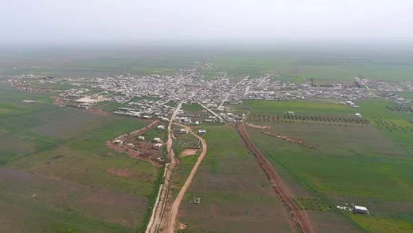 Teröristlerden arındırılan Tel Rıfat havadan işte böyle görüntülendi