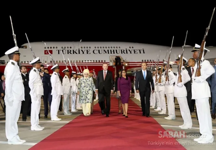 Başkan Erdoğan Venezuela'da böyle karşılandı