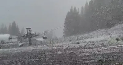 Kastamonu’nun yüksek kesimlerine mevsimin ilk karı düştü #kastamonu