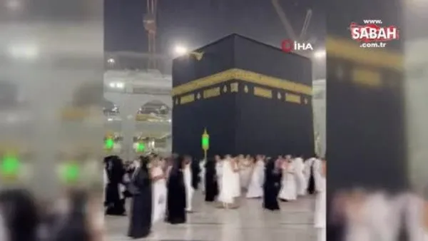 Mekke'yi şiddetli yağış vurdu | Video