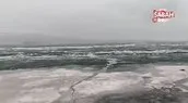 Çıldır Gölü’nde kutupları aratmayan görüntüler