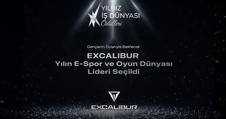 Yıldız Teknik Üniversitesi’nden Excalibur’a Yılın E-Spor ve Oyun Dünyası Lideri ödülü