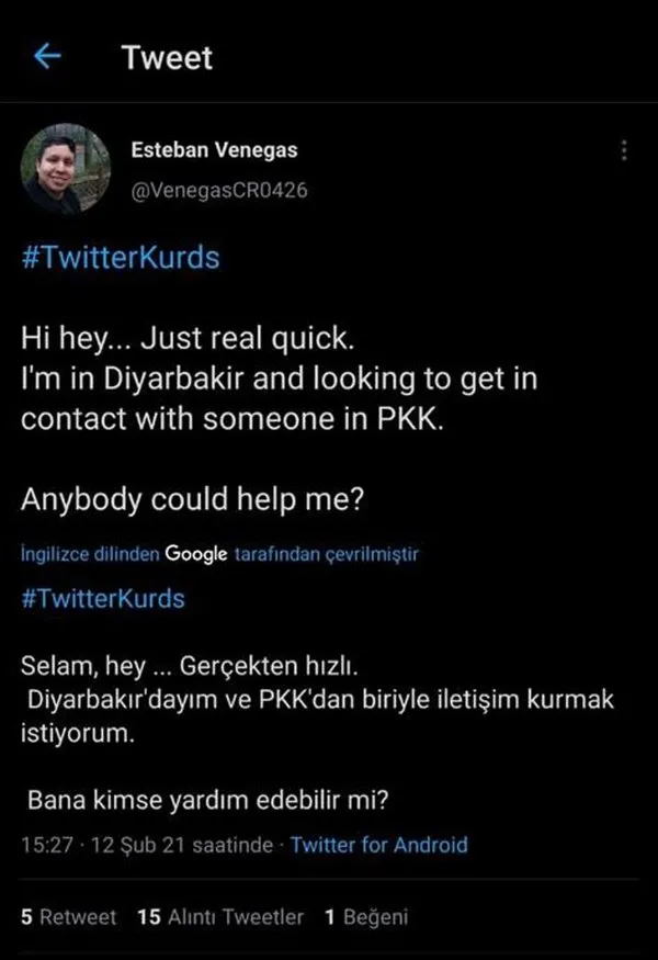 Son dakika: İşte PKK'nın Kosta Rika'lı lejyoner adayının yakalanma görüntüleri