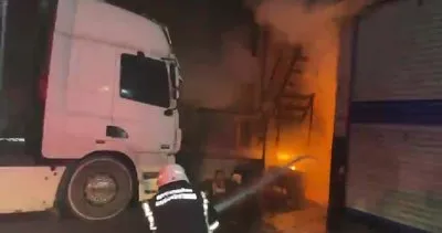Mersin’de bir iş yerinde çıkan yangın hasara neden oldu