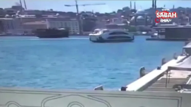 İstanbul Boğazı’ndaki vapur kazası kamerada | Video