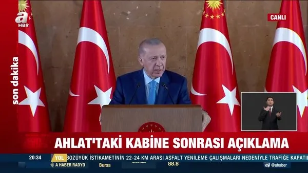 Son Dakika: Kabine toplantısının ardından Başkan Erdoğan'dan önemli açıklamalar