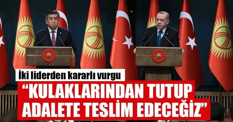 Cumhurbaşkanı Erdoğan ve Ceenbekov’dan ortak açıklama