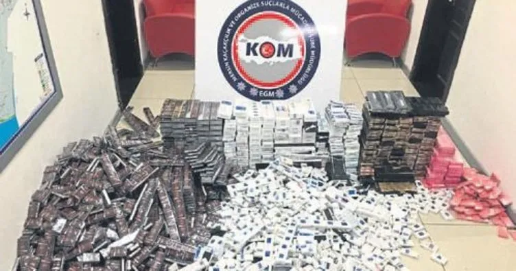 Mersin’de 6 bin paket kaçak sigara ele geçirildi