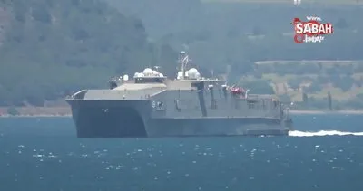 ABD Donanması’na ait ’USNS Yuma’, Çanakkale Boğazı’ndan geçti | Video