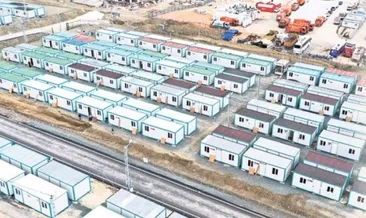 Depremzedeler konteynerlere yerlesiyor