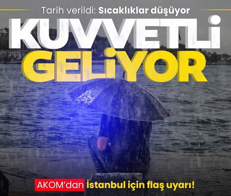 AKOM’dan İstanbul için son dakika uyarısı