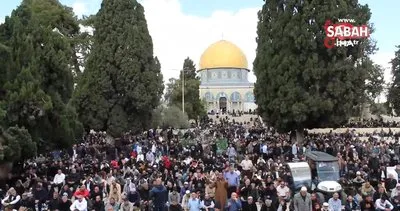 Mescid-i Aksa’da Ramazan ayının ilk cuma namazı 40 bin Müslümanla kılındı | Video
