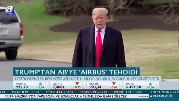 Trump'tan AB'ye Airbus tehdidi
