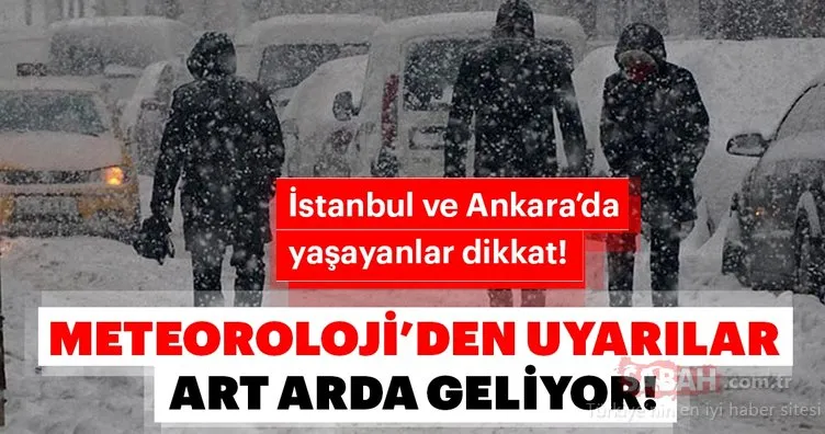 Meteoroloji’den son dakika kar yağışı ve hava durumu uyarısı! - Kar tatili olan il ve ilçeler! İstanbul okullar tatil mi?