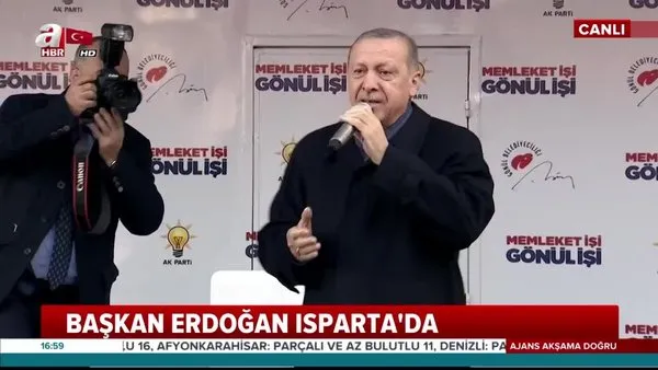 Başkan Erdoğan'dan Isparta'da önemli açıklamalar