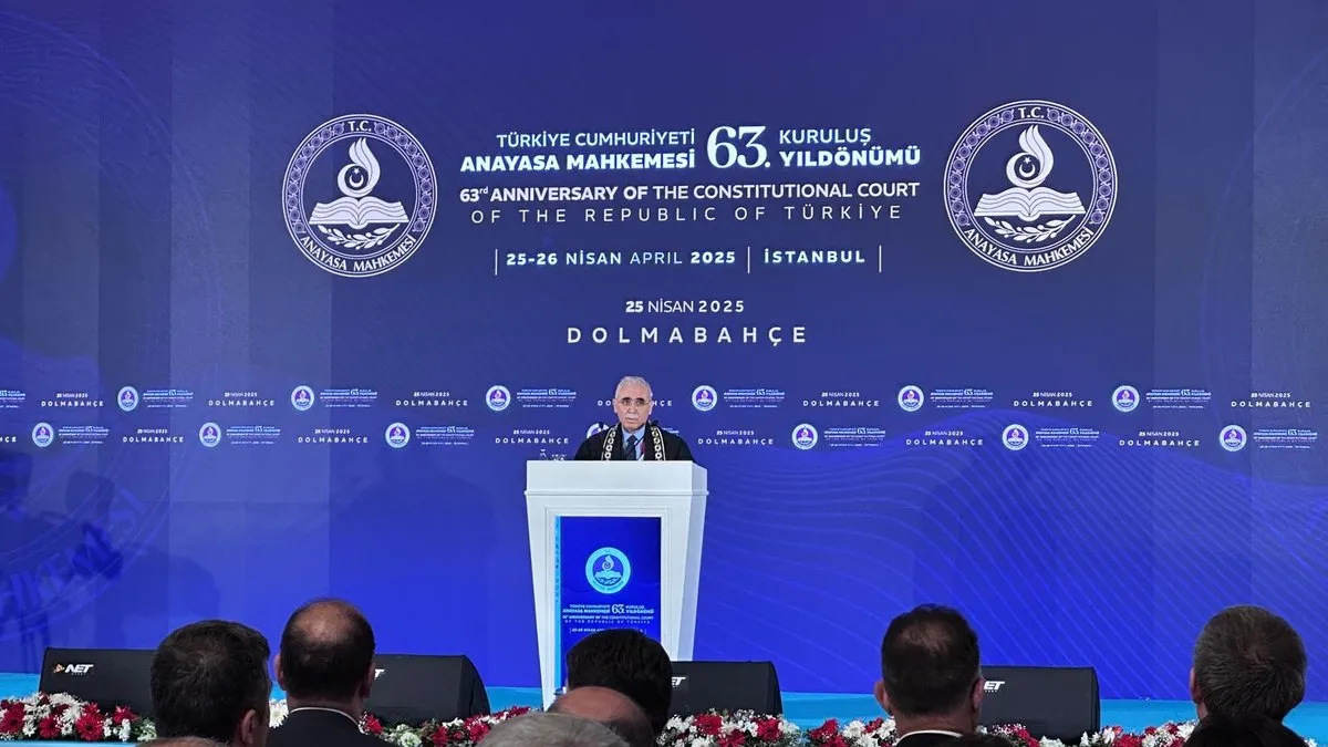 Anayasa Mahkemesi’nin 63. kuruluş yıldönümü Dolmabahçe Sarayı’nda kutlandı