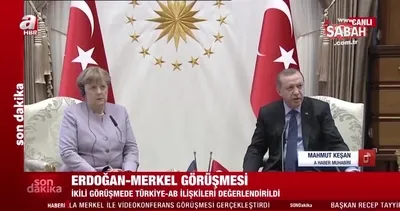 Son dakika: Başkan Erdoğan, Merkel ile görüştü! İşte ele alınan konular... | Video