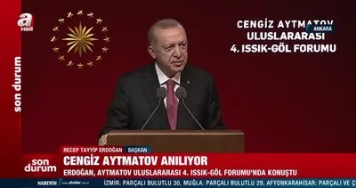 Başkan Erdoğan, Cengiz Aytmatov’u andı: Ortak mirasımız olarak görüyoruz | Video