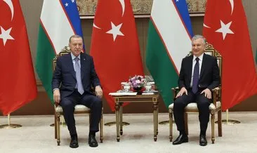 Başkan Erdoğan Özbekistan Cumhurbaşkanı Mirziyoyev ile görüştü: İsrail’i durduracak adımların atılması gerek