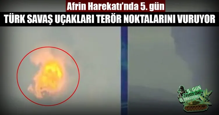Operasyonda 5. gün... Türk savaş uçakları terör noktalarını vuruyor!