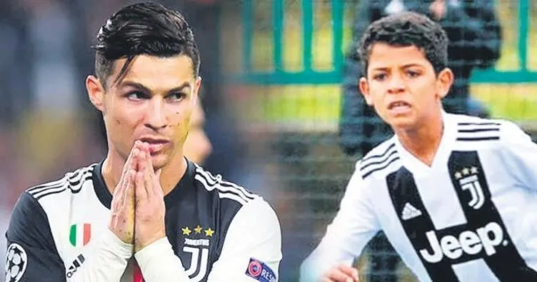 Cristiano Ronaldo Jr babasını ikiye katladı