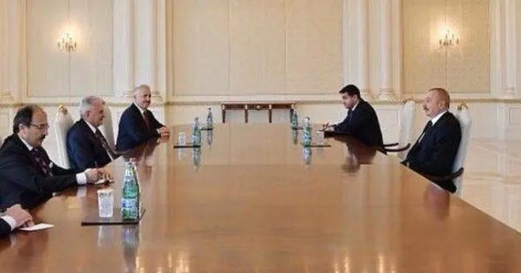 Azerbaycan Cumhurbaşkanı Aliyev,  AK Parti Genel Başkanvekili Yıldırım’ı kabul etti