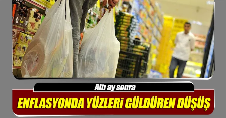 Enflasyon altı ay sonra ilk kez düştü