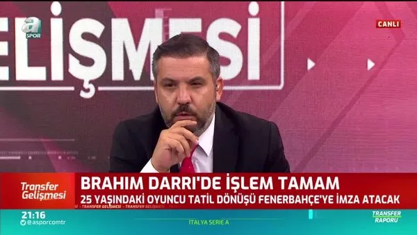 Fenerbahçe'den Brahim Darri bombası!