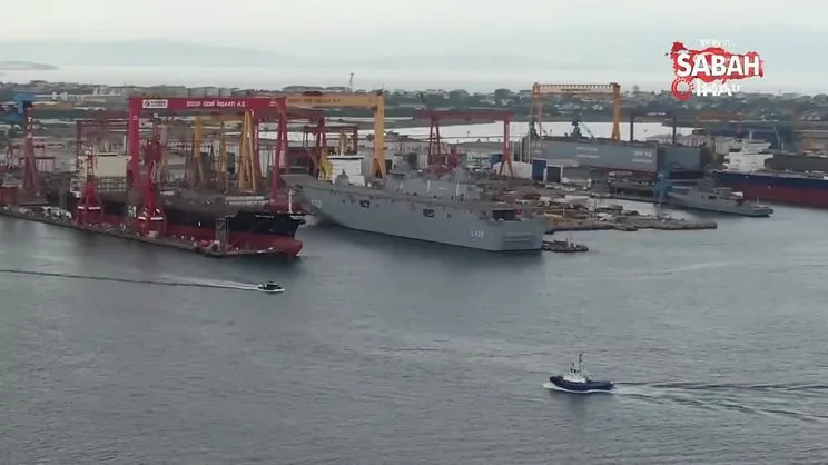 TCG Anadolu 4 ay sonra yeniden Tuzla’da | Video