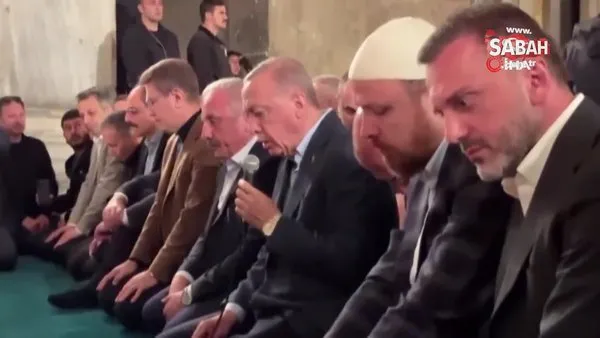 Başkan Erdoğan seçim programını Ayasofya'da sonlandırdı | Video