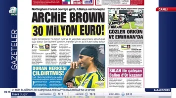 Archie Brown 30 milyon euro!