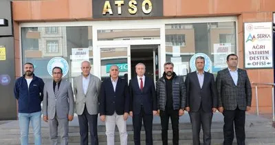Ağrı Milli Eğitim Müdürü Kökrek, ATSO Başkanı Alpaslan ile eğitim işbirliğini görüştü