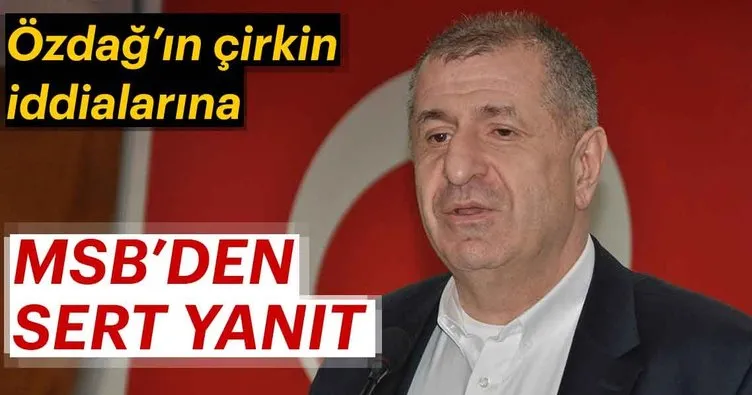 MSB’den iftiralara sert yanıt