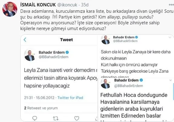 İYİ Parti'de polemik büyüyor... Başkan Yardımcısı Bahadır Erdem'in FETÖ ve  HDP paylaşımları gündemde! - Son Dakika Haberler