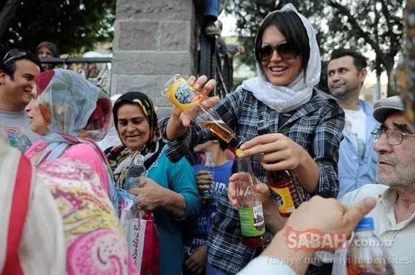 Oruç Baba'da ekmek-sirke ile ilk iftar heyecanı