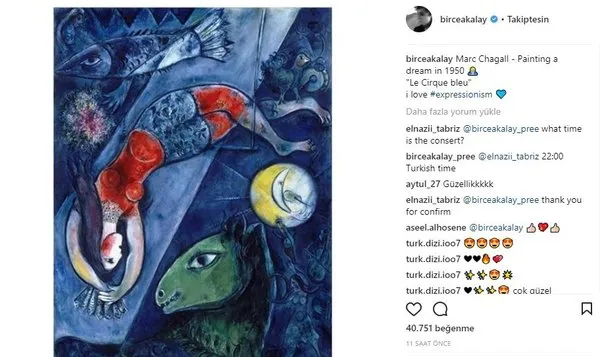 Ünlü isimlerin Instagram paylaşımları (01.04.2018) (Caner Erkin)