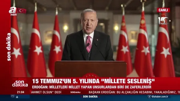 Başkan Erdoğan'dan Ulusa Sesleniş konuşmasında net mesaj: Büyük ve güçlü Türkiye'nin inşasına engel olamayacaklar | Video