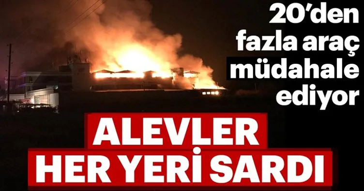 Denizli’de tekstil fabrikasında yangın