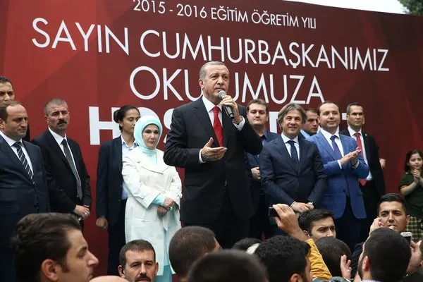 Minik öğrenci Erdoğan'ı güldürdü