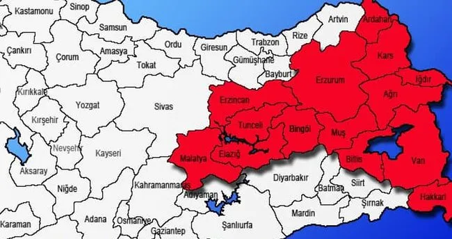 Doğu Anadolu Bölgesi İlleri, Haritası, Özellikleri, Gezilecek Yerler